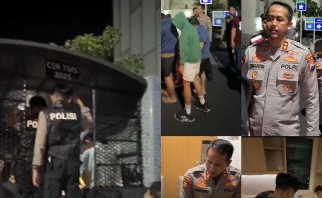 Polisi menggerebek dan mengamankan 34 pria yang diduga melakukan pesta seks sesama jenis. [Instagram]